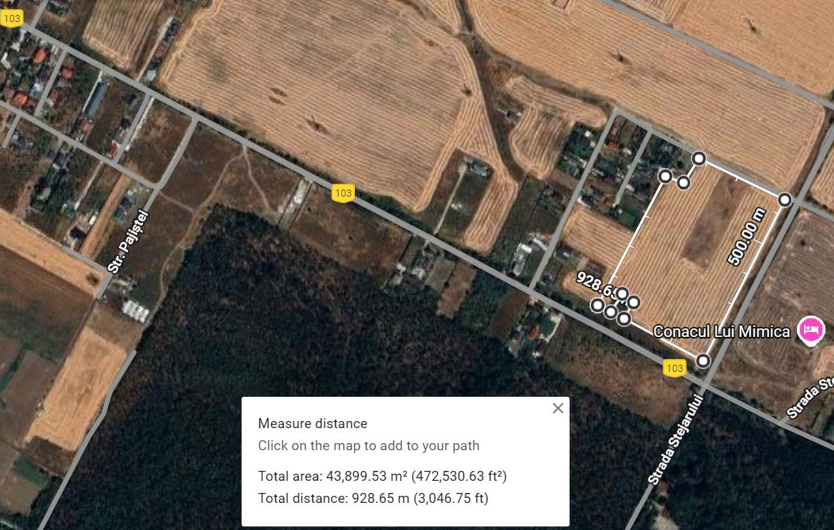 Vand teren in Magurele – Stejarului – loturi de 500mp