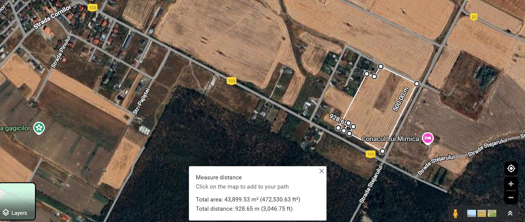 Vand teren in Magurele – Stejarului – loturi de 500mp
