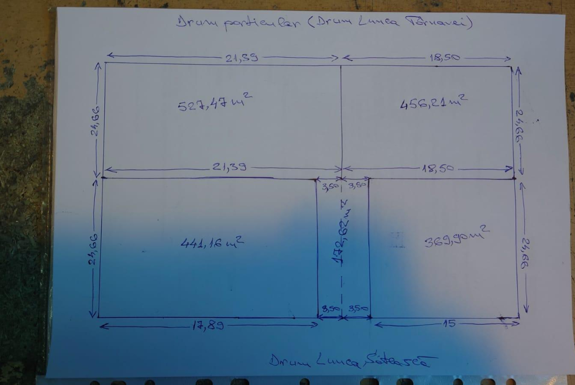 Vand teren de 983 mp in zona Palady – Drumul Lunca Tarnavei