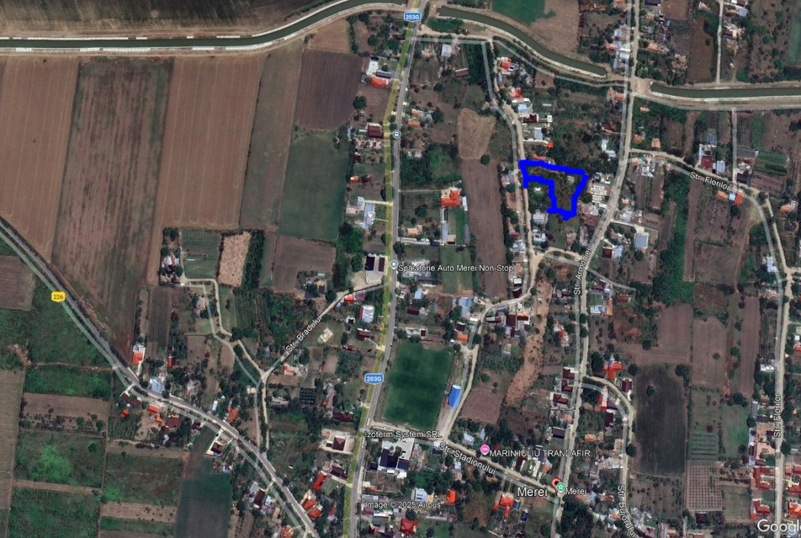 Vand Teren 1723 mp cu casa 3 camere in comuna Merei Judet Buzau