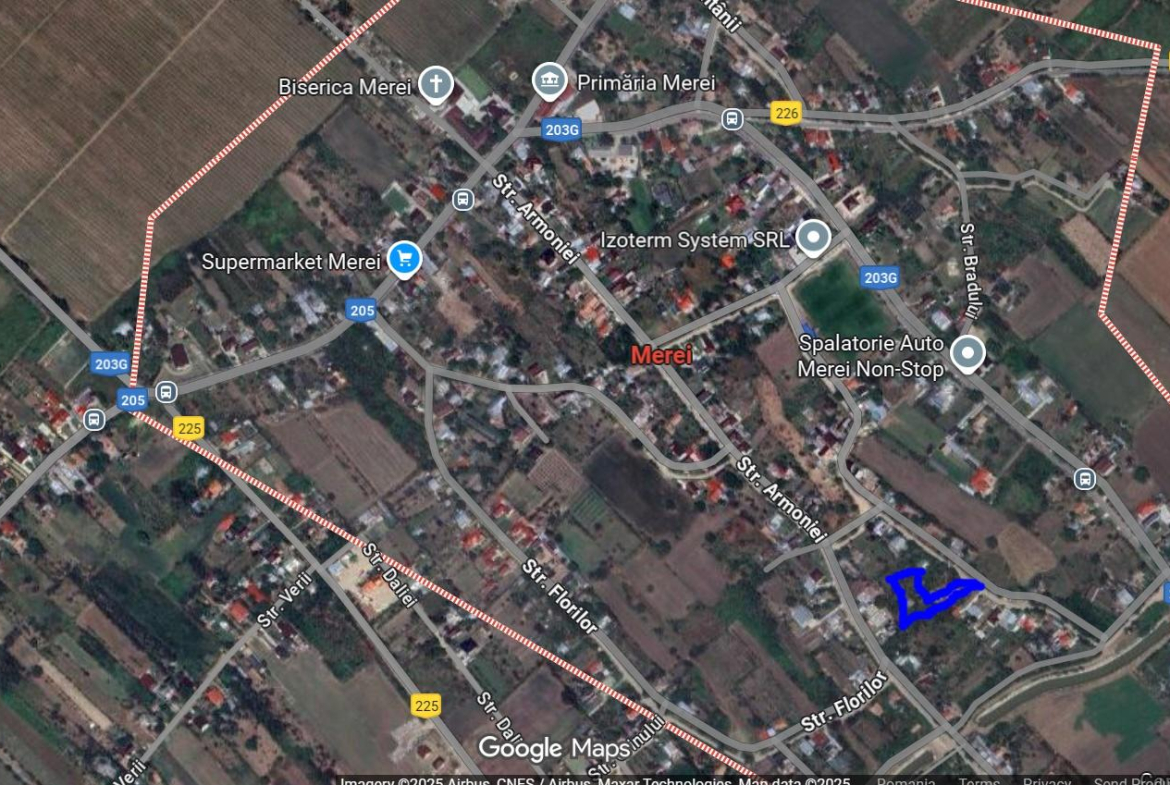 Vand Teren 1723 mp cu casa 3 camere in comuna Merei Judet Buzau