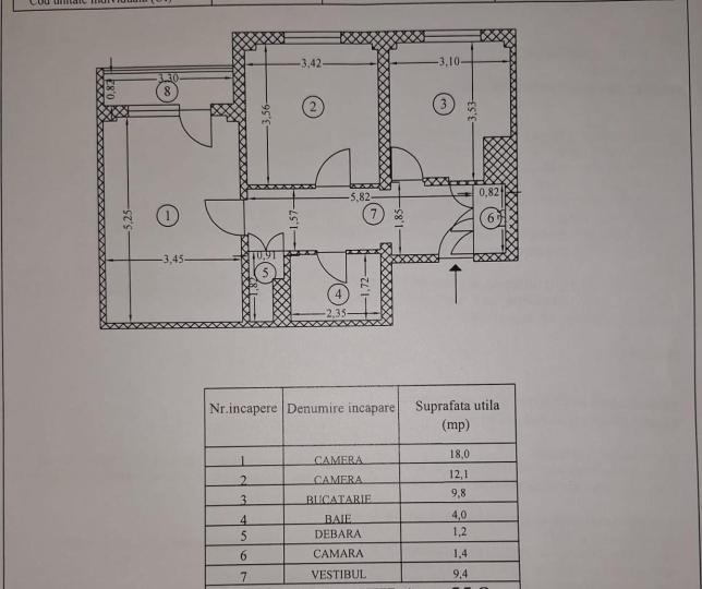 Apartament 2 camere 1981 58mp PARC Tineretului