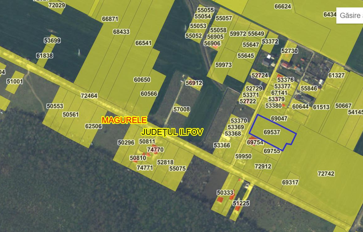 Vand teren in  Magurele – strada Stejarului – loturi 500 mp