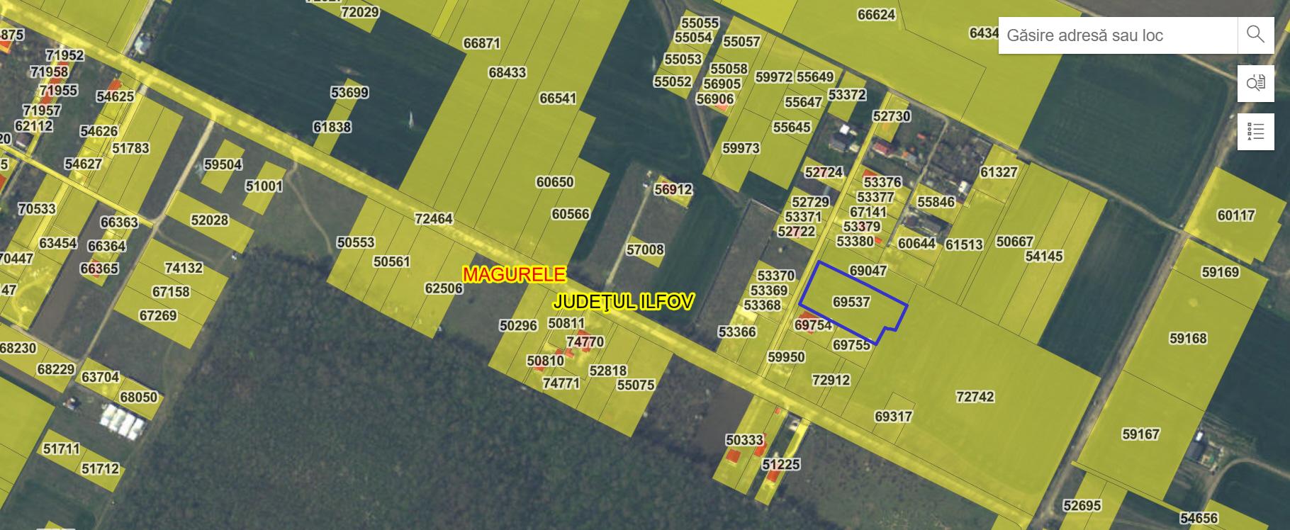 Vand teren in Magurele – strada Stejarului – loturi 500 mp