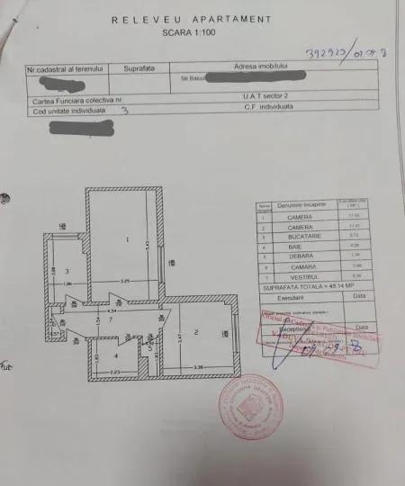 Vand apartament  cu 2 camere in zona Baicului – Pantelimon