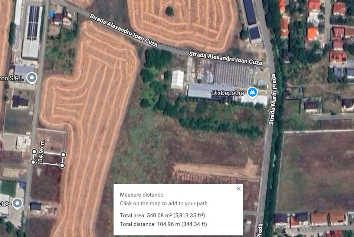 Vand teren intravilan in Otopeni – Strada Alexandru Ioan Cuza.