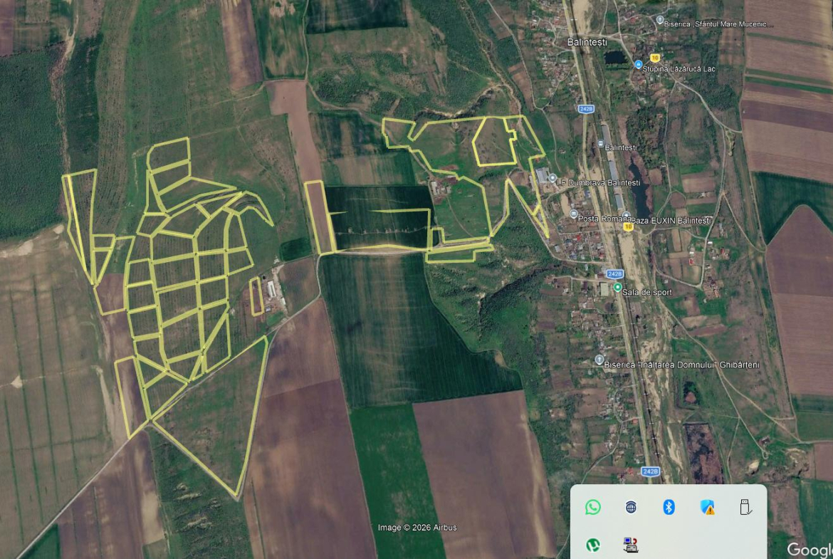 Vandt teren Balintetsi Galati 70 ha parc fotovoltaic/eolian
