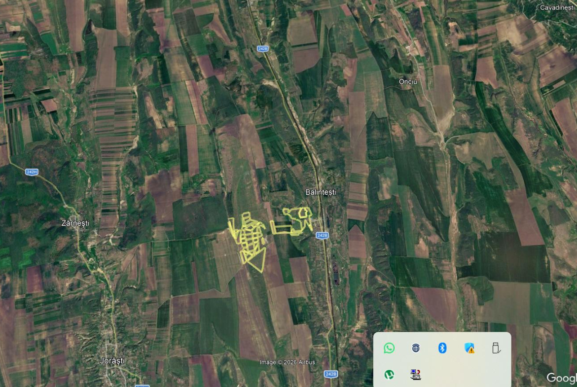 Vandt teren Balintetsi Galati 70 ha parc fotovoltaic/eolian