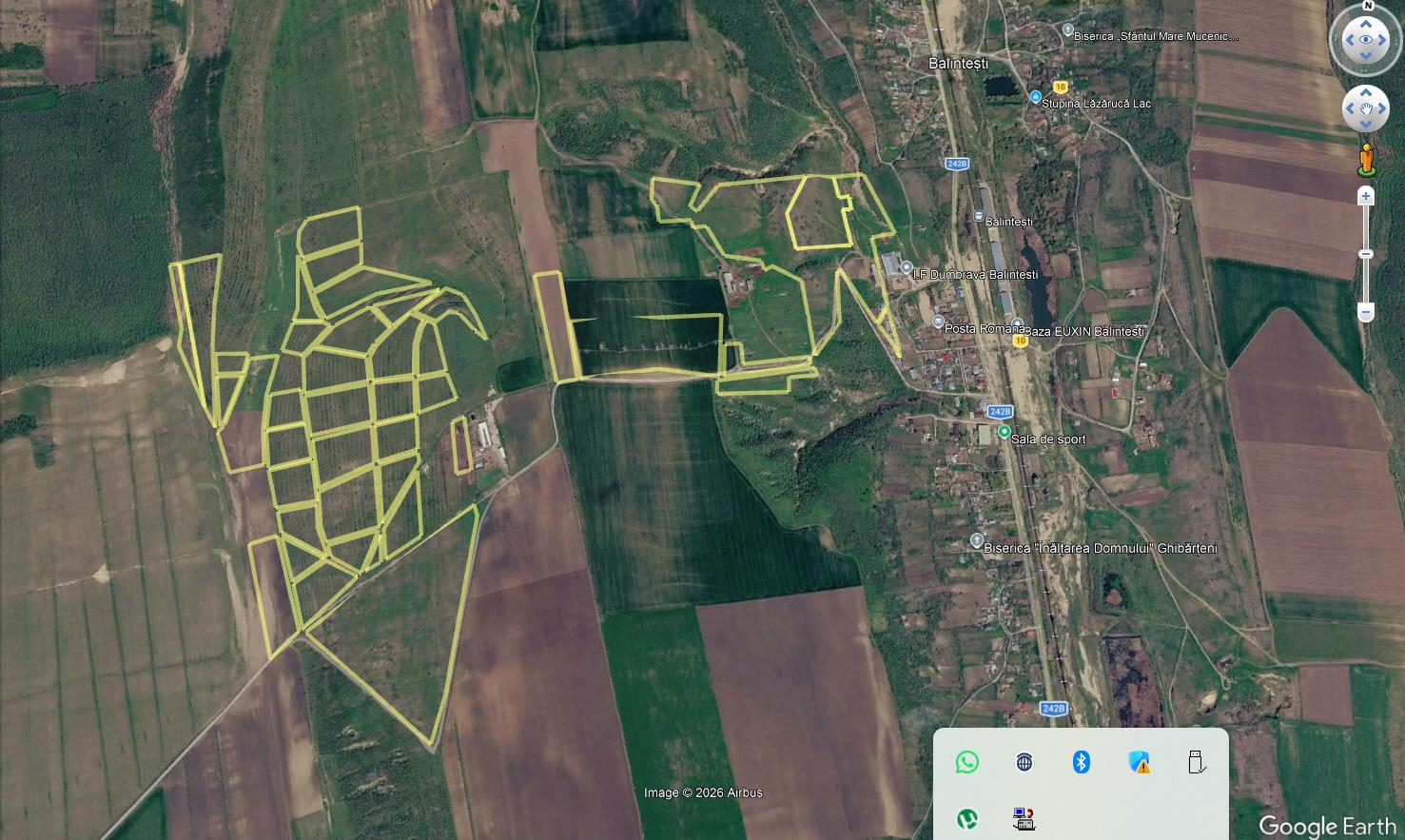 Vandt teren Balintetsi Galati 70 ha parc fotovoltaic/eolian
