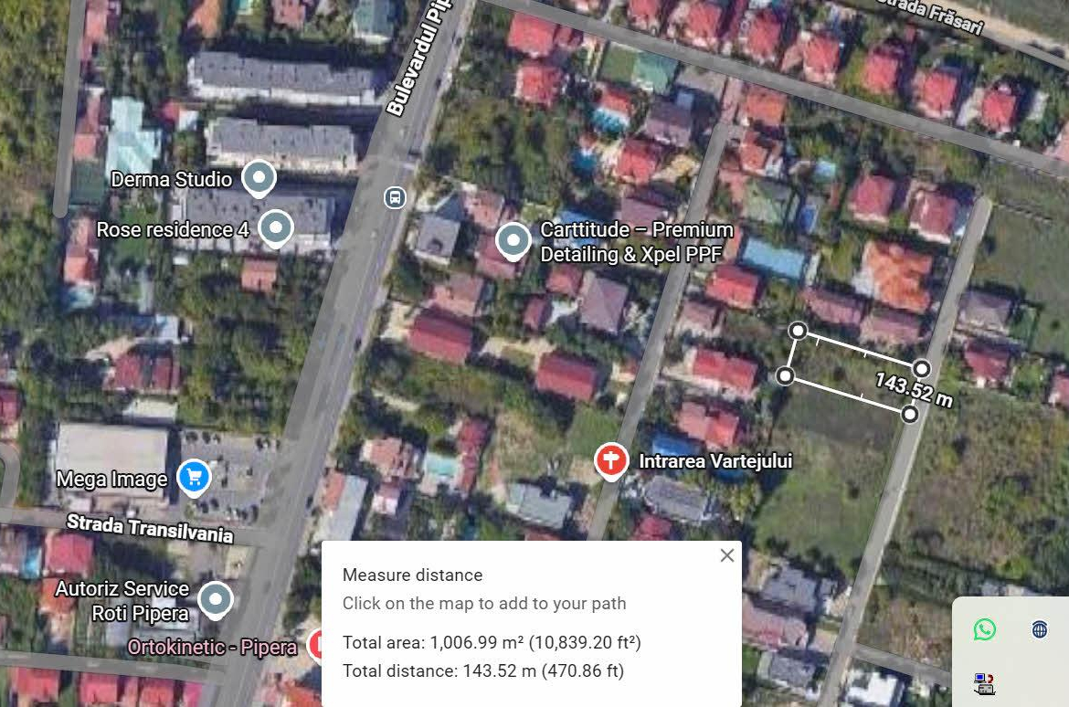 Vand teren bun in zona Bv. Pipera – Strada Vartejului – Voluntari