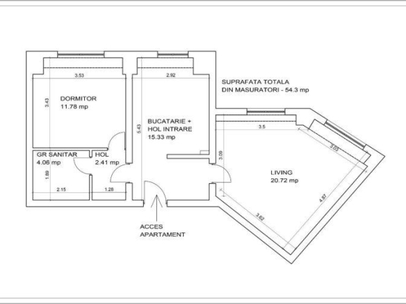 Apartament 2 camere MONOLIT 1999  Calarasilor Matei Basarab