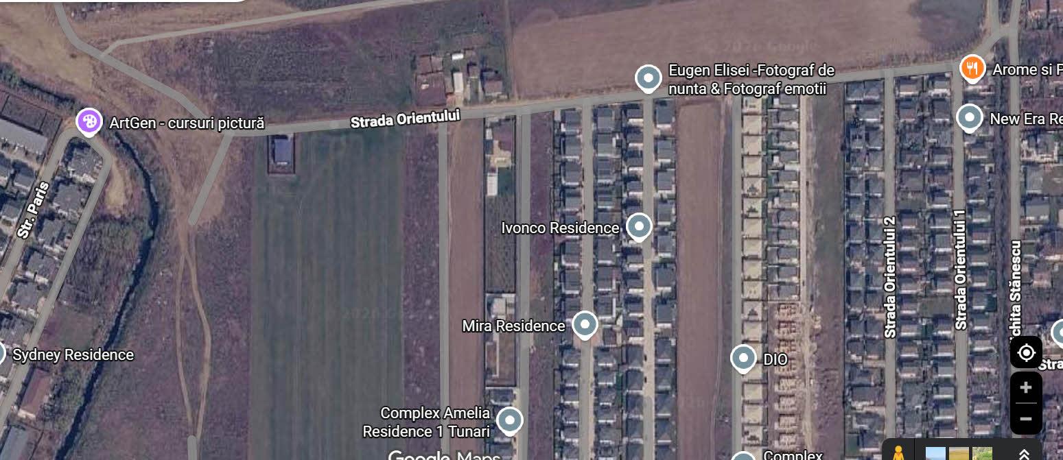 Teren intravilan 10.000mp Tunari – strada Orientului