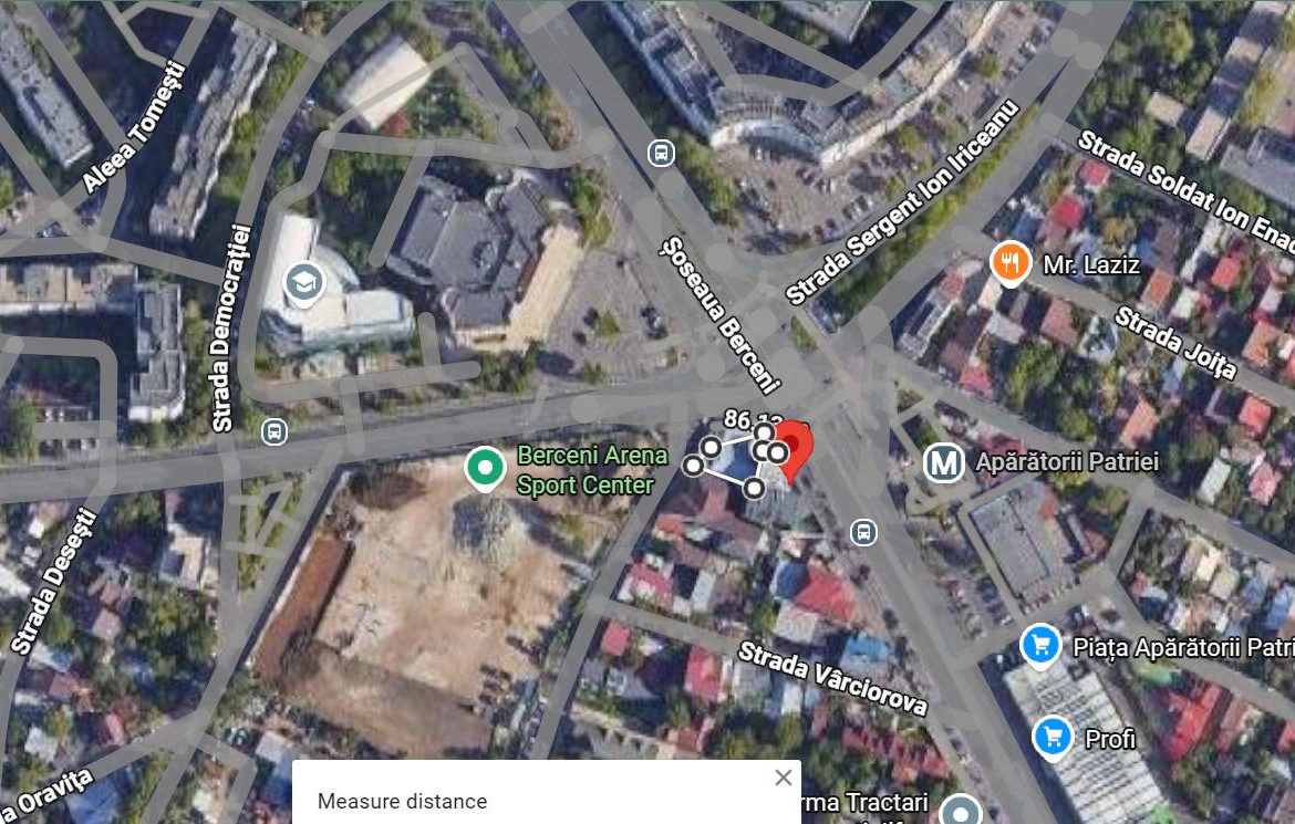 Teren cu autorizatie de construire la metrou Aparatorii Patriei.